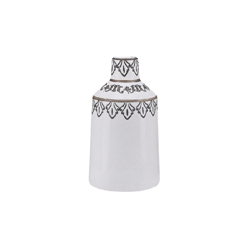 Artistic Ceramic Vase with Unique Hand-Painted Design