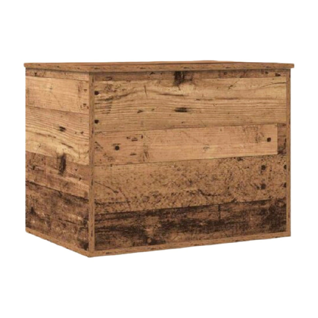 Rustic Solid Wood Storage Chest - Vintage Style Organizer Box