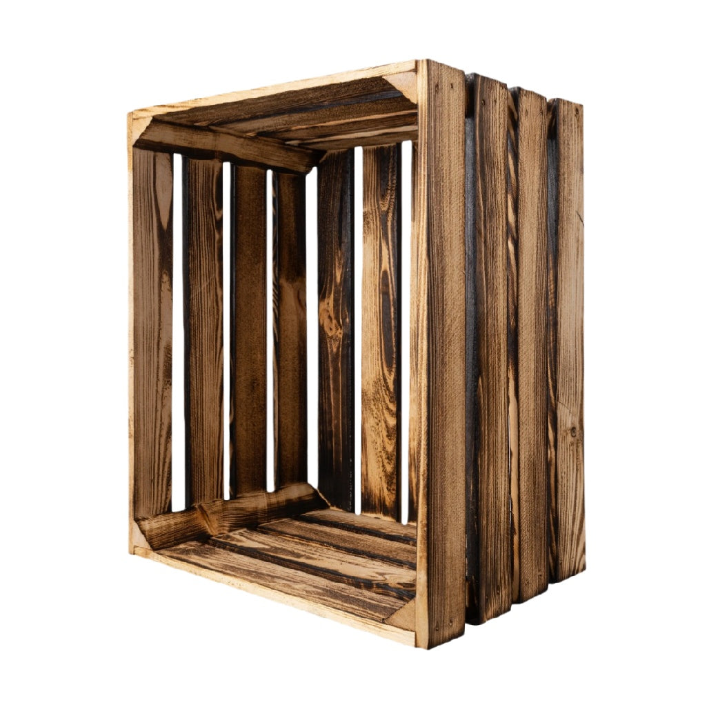 Wooden Crate Shelf – Rustic Storage Organizer for Home Decor and Display